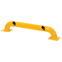 Garde-corps &agrave; profil bas pour rayonnages, 4' la x 0,75' h, Jaune Sidevic Inc.