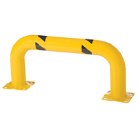 Garde-corps &agrave; profil bas pour rayonnages, 3' la x 1,4' h, Jaune Sidevic Inc.