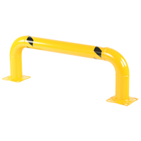 Garde-corps &agrave; profil bas pour rayonnages, 4' la x 1,4' h, Jaune Sidevic Inc.