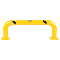 Garde-corps &agrave; profil bas pour rayonnages, 4' la x 1,4' h, Jaune Sidevic Inc.
