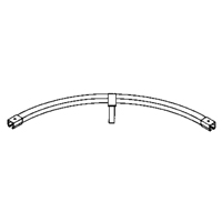 Floor Mounted 90° Curved Curtain Partition Track, 3' L Sidevic Inc.