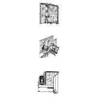 Portes &agrave; lani&egrave;res, 4' x 7' Ouverture de la porte, Largeur des lani&egrave;res 8", &eacute;paisseur  des lani&egrave;res 0,080" Sidevic Inc.