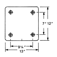 Molded Rubber Dock Guards, Rubber, 13" W x 4" D x 12" H Sidevic Inc.