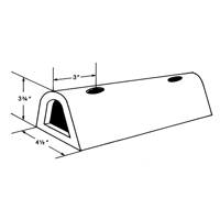 D&eacute;fenses de quai en caoutchouc refoul&eacute;, Caoutchouc, 4-1/2" la x 12" lo x 3-3/4" p Sidevic Inc.
