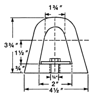D&eacute;fenses de quai en caoutchouc refoul&eacute;, Caoutchouc, 4-1/2" la x 12" lo x 3-3/4" p Sidevic Inc.
