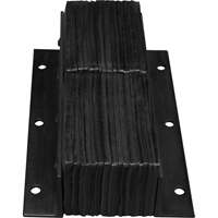 Laminated Dock Bumpers, Vertical, Rubber, 11" W x 4" D x 20" H Sidevic Inc.