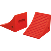 General Purpose Wheel Chocks, Polyurethane, Orange, 8" W x 11-1/4" D x 8-1/4" H Sidevic Inc.