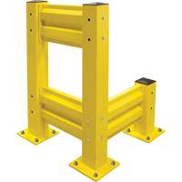 Barri&egrave;re de s&eacute;curit&eacute; de qualit&eacute; industrielle, Acier, 19" lo x 12" h, Jaune s&eacute;curit&eacute; OSHA Sidevic Inc.