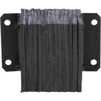 Laminated Dock Bumper, Horizontal, Rubber, 12" W x 6" D x 10" H Sidevic Inc.