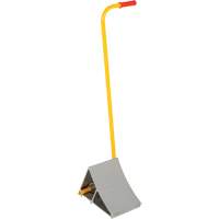 Aluminum Wheel Chock With Handle, 7" W x 11-7/8" D x 7-11/16" H Sidevic Inc.