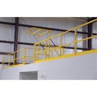 Mezzanine Safety Gate, 68-1/2" L x 42" H, 80-1/16" Raised, Yellow Sidevic Inc.