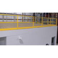 Mezzanine Safety Gate, 68-1/2" L x 42" H, 80-1/16" Raised, Yellow Sidevic Inc.