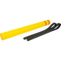 Capuchon en poly&eacute;thyl&egrave;ne pour borne de protection, 4-1/2" dia. x 52" l, Rouge/Jaune Sidevic Inc.