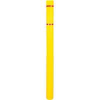 Polyethylene Bollard Cover, 4-1/2" Dia. x 64" L, Red/Yellow Sidevic Inc.