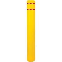 Capuchon en poly&eacute;thyl&egrave;ne pour borne de protection, 6-5/8" dia. x 52" l, Rouge/Jaune Sidevic Inc.