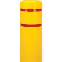 Capuchon en poly&eacute;thyl&egrave;ne pour borne de protection, 6-5/8" dia. x 52" l, Rouge/Jaune Sidevic Inc.