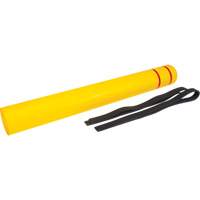 Capuchon en poly&eacute;thyl&egrave;ne pour borne de protection, 6-5/8" dia. x 60" l, Rouge/Jaune Sidevic Inc.