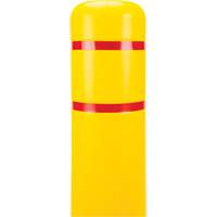 Capuchon en poly&eacute;thyl&egrave;ne pour borne de protection, 6-5/8" dia. x 60" l, Rouge/Jaune Sidevic Inc.