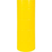 Capuchon en poly&eacute;thyl&egrave;ne pour borne de protection, 6-5/8" dia. x 60" l, Rouge/Jaune Sidevic Inc.