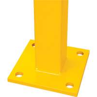 Poteau de coin pour garde-corps l&eacute;gers, Acier, 42" h, Jaune s&eacute;curit&eacute; OSHA Sidevic Inc.