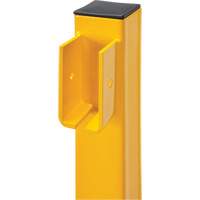 Poteau d'extr&eacute;mit&eacute; pour garde-corps l&eacute;gers, Acier, 42" h, Jaune s&eacute;curit&eacute; OSHA Sidevic Inc.