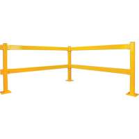 Garde-corps Lift-Out, Acier, 3' lo x 4" h, Jaune s&eacute;curit&eacute; OSHA Sidevic Inc.