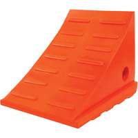 35 Ton General Purpose Wheel Chock, Urethane, Orange Sidevic Inc.