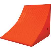 70 Ton Large Equipment Wheel Chock, Urethane, Orange Sidevic Inc.