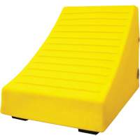 400 Ton Large Equipment Wheel Chock with Handle & Hole, Urethane, Yellow Sidevic Inc.