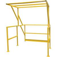 Mezzanine Safety Gate, 70" L x 77" H, 78" Raised, Yellow Sidevic Inc.