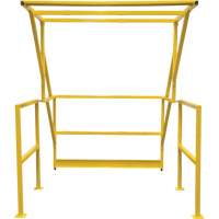 Mezzanine Safety Gate, 70" L x 77" H, 78" Raised, Yellow Sidevic Inc.