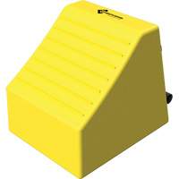 Checkers Safety Heavy-Duty Ultra Class Mining Wheel Chock, HDPE, Yellow, 14-1/2" W x 17-1/2" D x 16" H Sidevic Inc.
