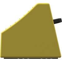 Checkers Safety Heavy-Duty Ultra Class Mining Wheel Chock without Bracket, HDPE, Yellow, 14-1/2" W x 17-1/2" D x 16" H Sidevic Inc.