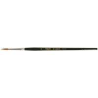 Pinceau d'artiste, Largeur de la brosse de 1/8", Martre rouge, Manche &agrave; Bois Sidevic Inc.
