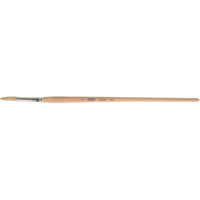 Pure White Bristle Round Marking Paint Brush, 1/4" Brush Width, White China, Wood Handle Sidevic Inc.