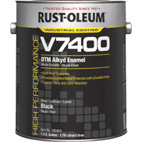 High-Performance V7400 System 340 VOC DTM Alkyd Enamel, Black, High-Gloss, Gallon Sidevic Inc.