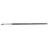 Black Pointed Bristle Artist Brush, 2.1 mm Brush Width, Camel Hair, Wood Handle Sidevic Inc.