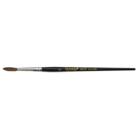 Black Pointed Bristle Artist Brush, 4 mm Brush Width, Camel Hair, Wood Handle Sidevic Inc.