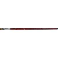 Flat Artist Brush, 1/4" Brush Width, Synthetic, Wood Handle Sidevic Inc.
