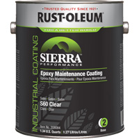 Sierra S60 Water-Based Epoxy Maintenance Coating Part 2 Base, Gallon, Clear Sidevic Inc.