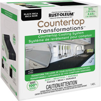 Countertop Transformations&reg; Mica Countertop Coating System, 1.42 L, Kit, Black Mica Sidevic Inc.