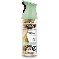 Peinture-&eacute;mail et couche de fond Universal, Vert menthe contemporaine, Brillant, Canette a&eacute;rosol Sidevic Inc.