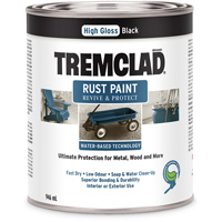 Peinture antirouille &agrave; base d'eau Tremclad, 946 ml, Canette, Noir Sidevic Inc.