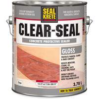 Produit d&eacute;tanch&eacute;it&eacute; protecteur Seal-Krete, 3,78 L, &agrave; l'eau, Brillant, Transparent Sidevic Inc.