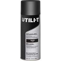 UTILI-T General Purpose Enamel Spray Paint, Black, Gloss, 10 oz./283 g, Aerosol Can Sidevic Inc.