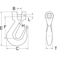Clevis Slip Hook - Grade 70 Sidevic Inc.