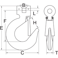 Clevis Slip Hook with Latch - Grade 70 Sidevic Inc.
