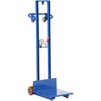 Platform Lift Stacker, Hand Winch Operated, 400 lbs. Capacity, 58" Max Lift Sidevic Inc.