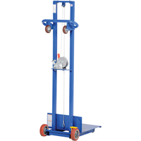 Platform Lift Stacker, Hand Winch Operated, 400 lbs. Capacity, 58" Max Lift Sidevic Inc.