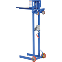Platform Lift Stacker, Hand Winch Operated, 400 lbs. Capacity, 58" Max Lift Sidevic Inc.